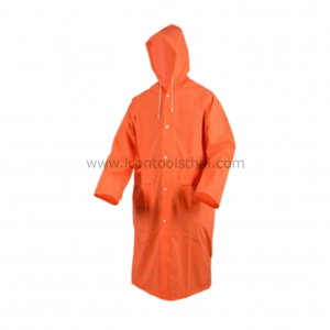 เสื้อกันฝน สีส้มหนา icontoolsthai